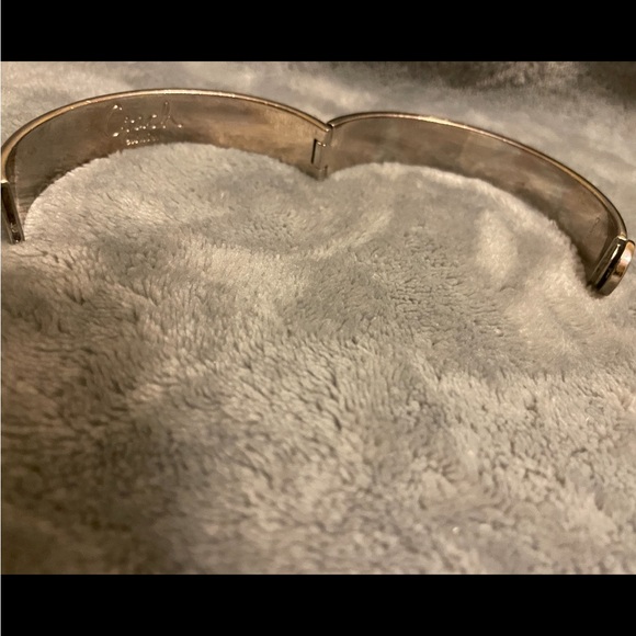 Authentic Coach signature Silver Hinge Bangle - Picture 6 of 8